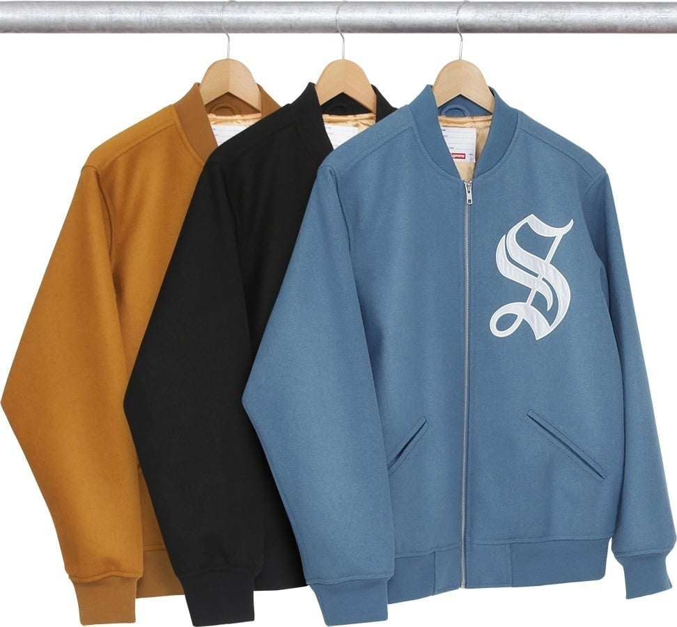 Old English Zip Varsity Jacket